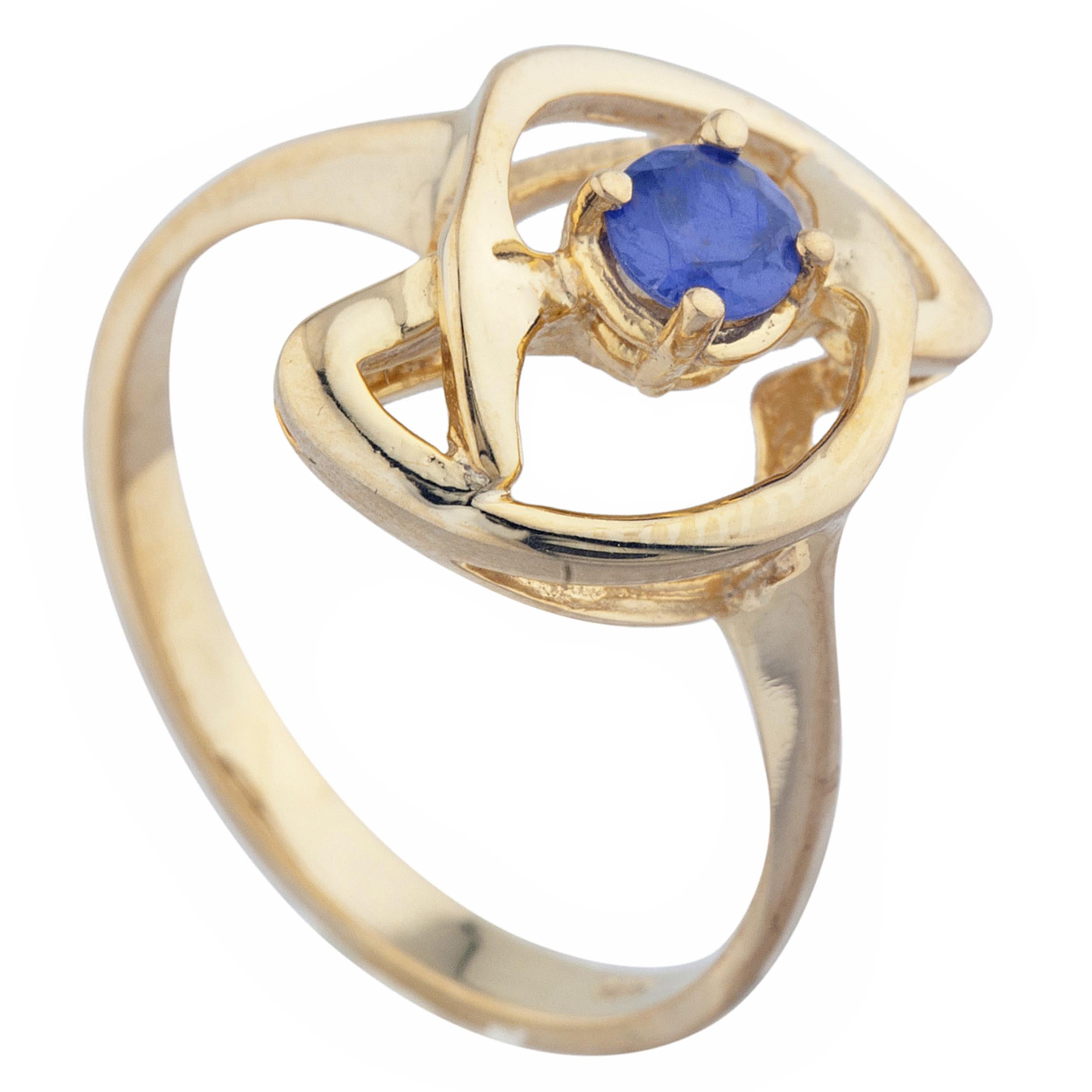 14Kt Gold Tanzanite Infinity Design Ring