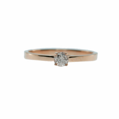 14Kt Gold 0.30 Ct Genuine Natural Diamond Ring