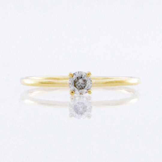 14Kt Gold 0.20 Ct Lab Grown Diamond Ring