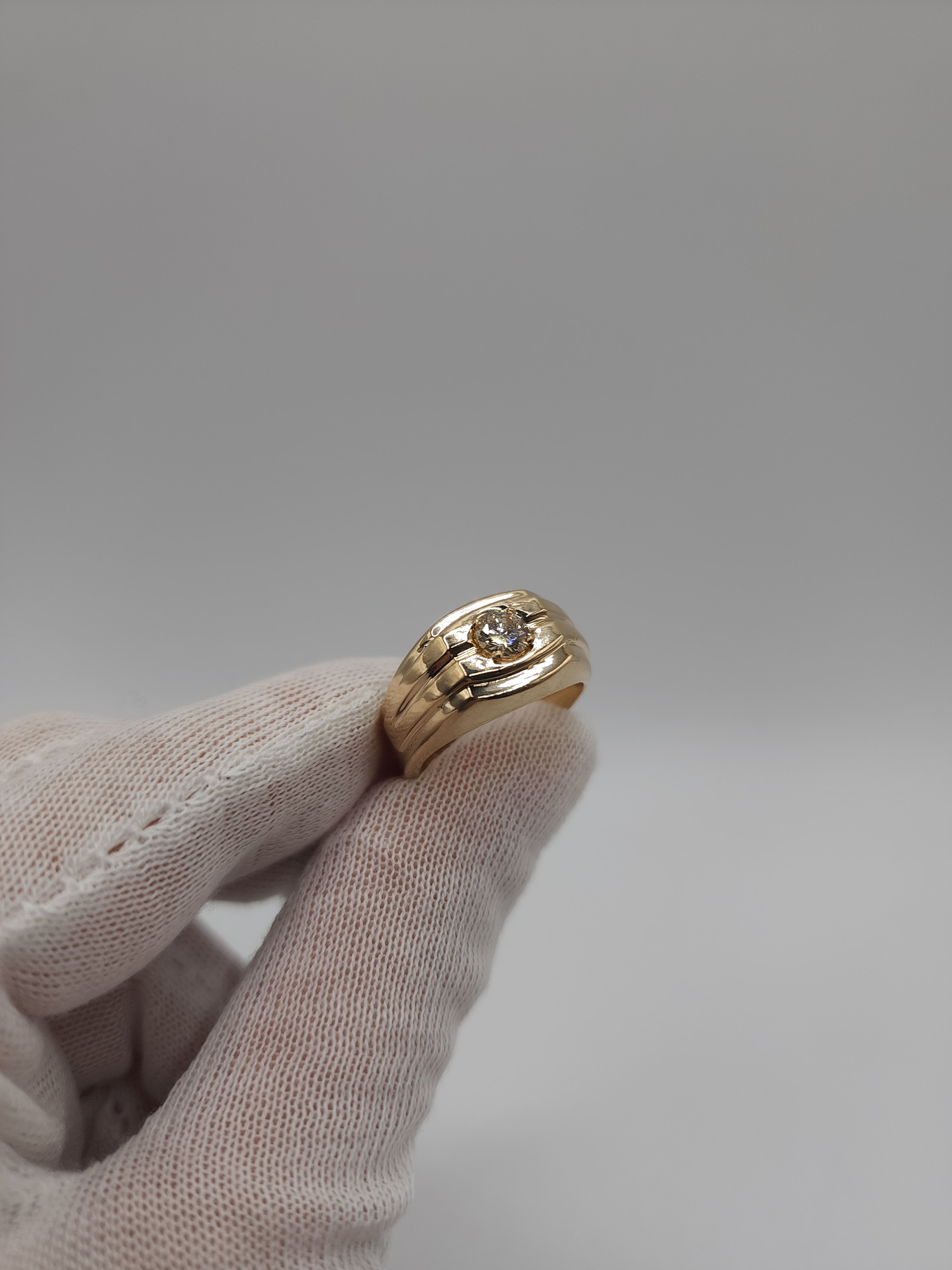 14Kt Gold 0.50 Ct Men's Diamond Ring