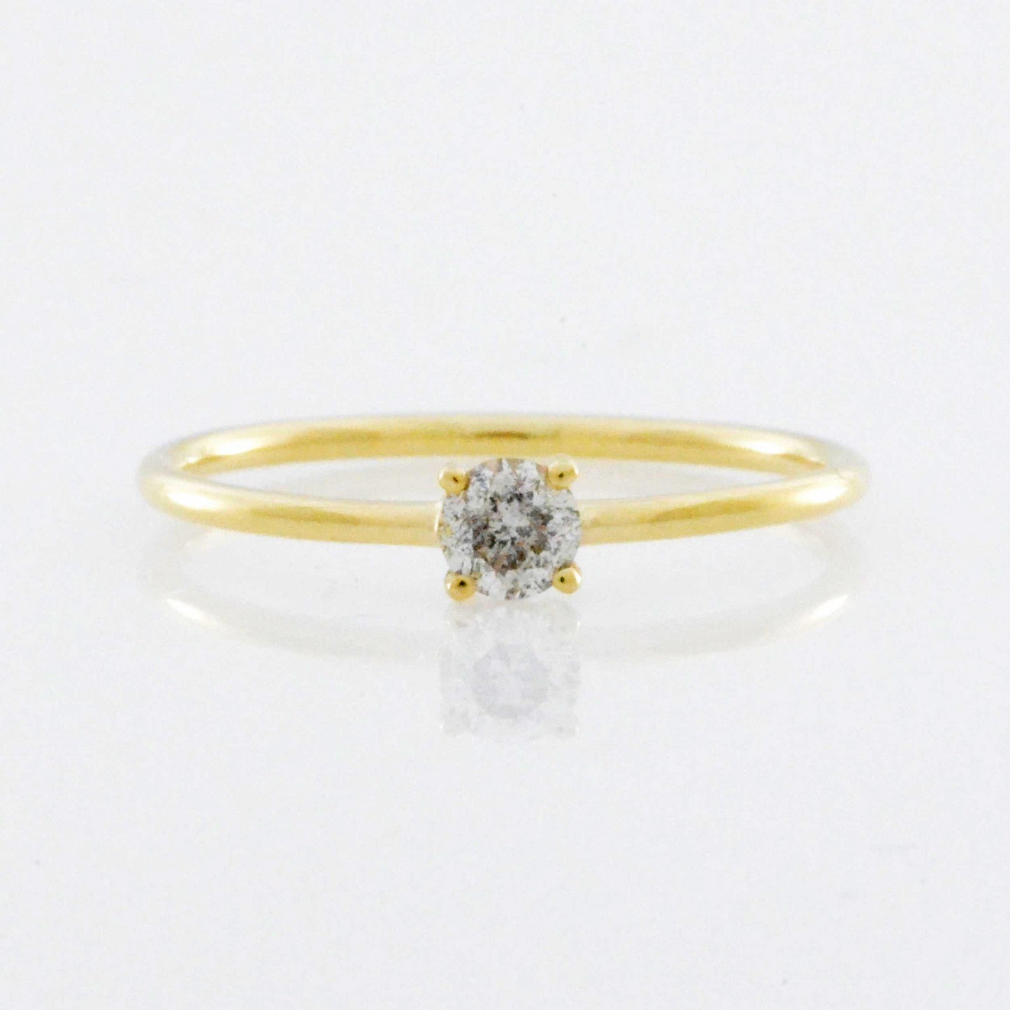 14Kt Gold 0.20 Ct Genuine Natural Diamond Ring