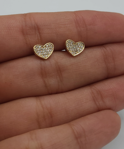 14Kt Gold 0.20 Ct Genuine Natural Diamond Cluster Earrings