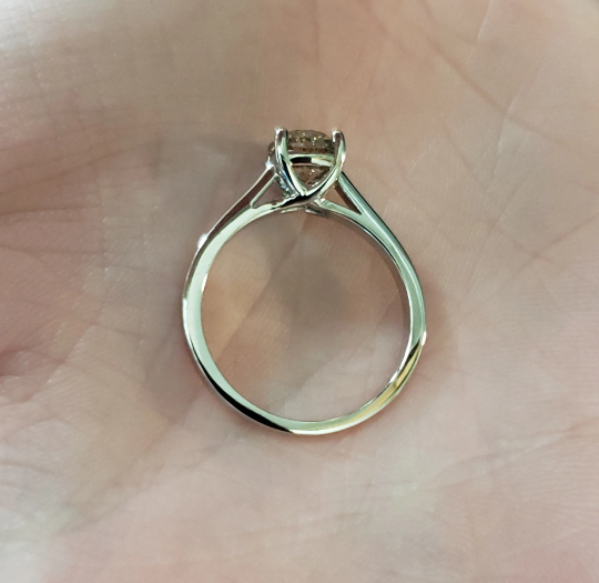 14Kt Gold 0.90 Ct Lab Created Diamond Engagement Ring