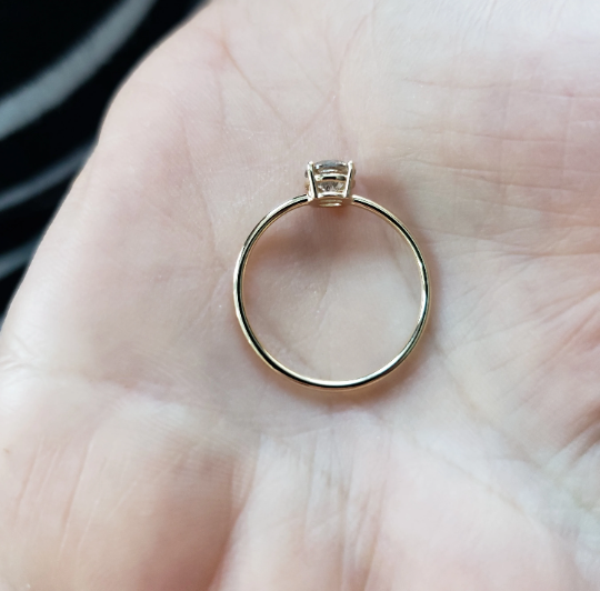 14Kt Gold 0.70 Ct Lab Created Diamond Ring