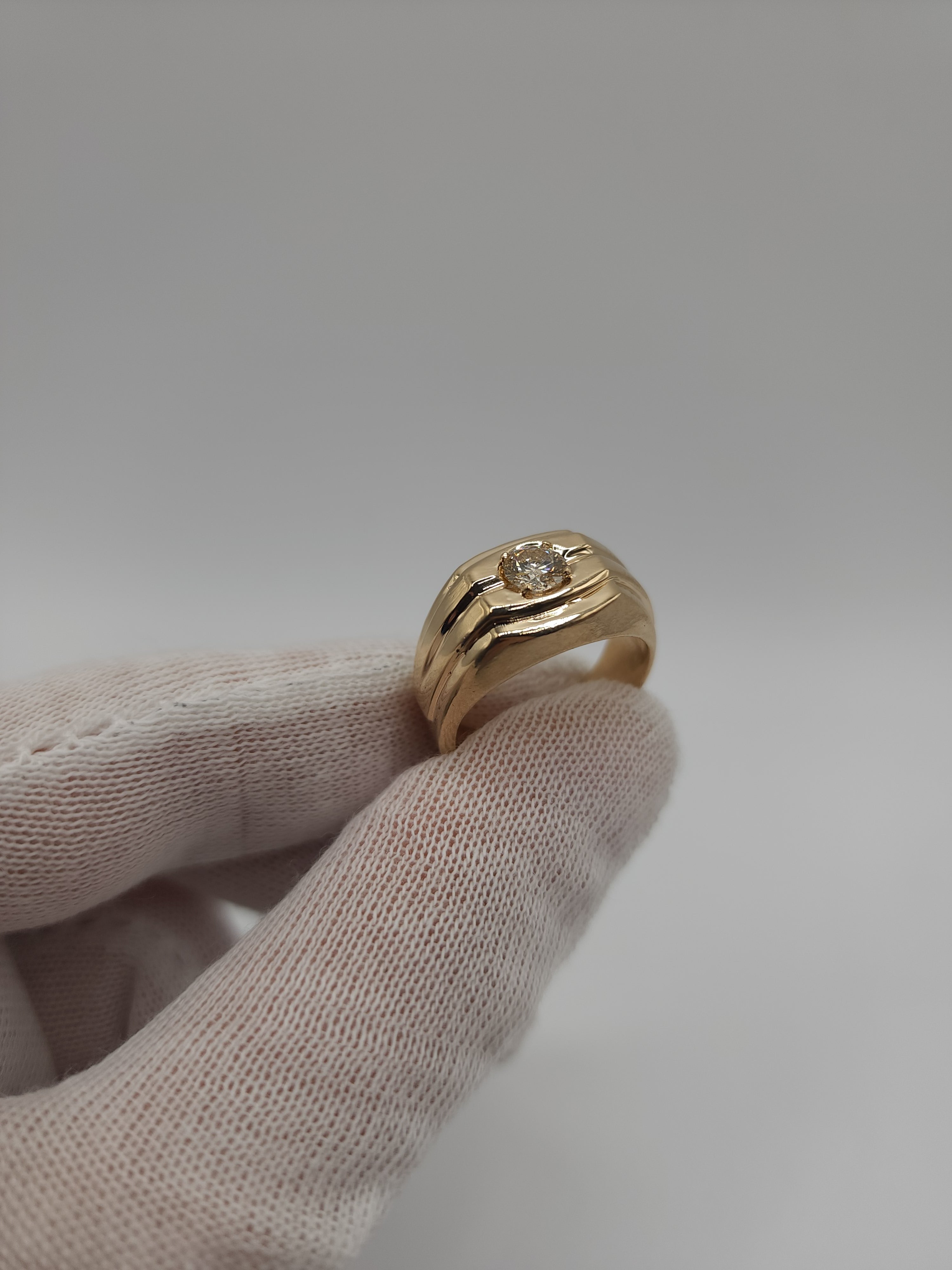 14Kt Gold 0.50 Ct Men's Diamond Ring