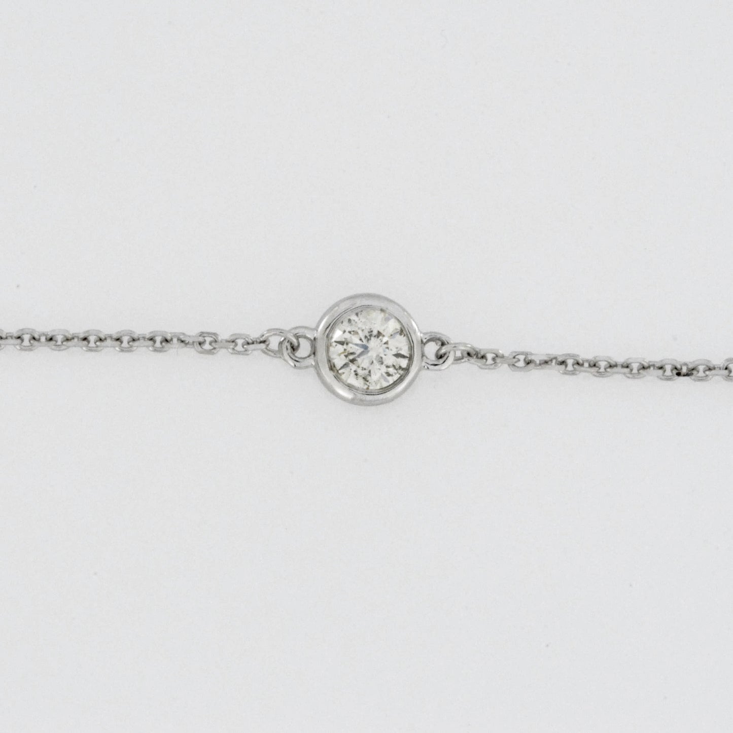 14Kt Gold 0.20 Ct Diamond Bezel Bracelet