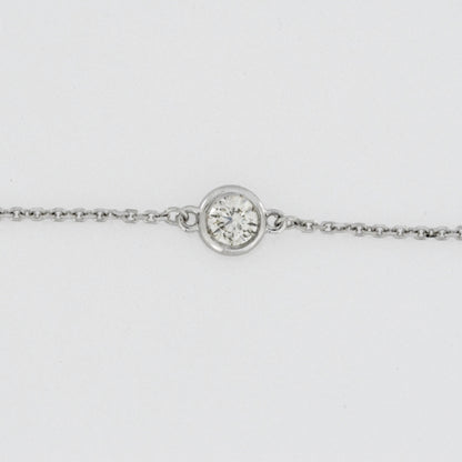 14Kt Gold 0.20 Ct Diamond Bezel Bracelet