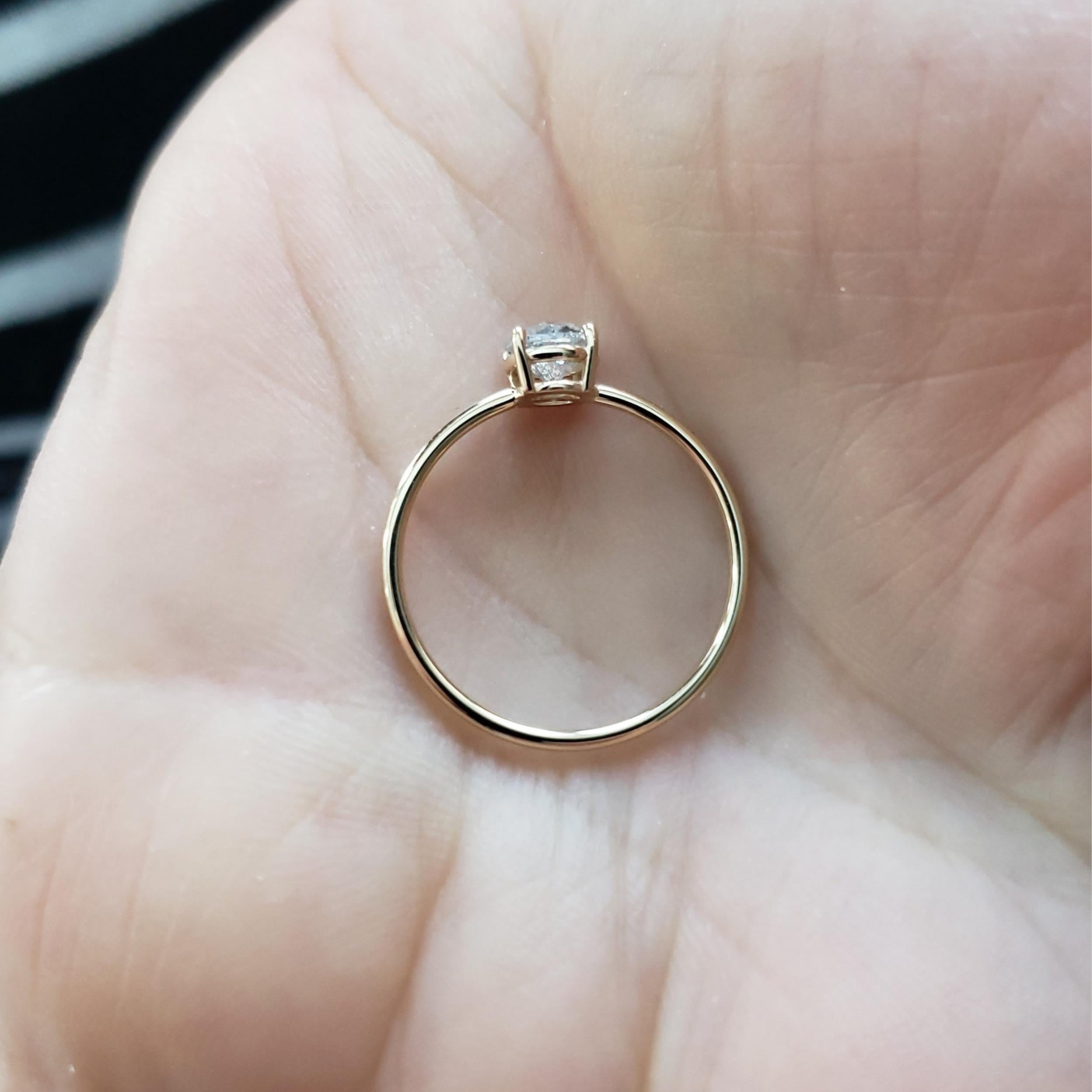 14Kt Gold 0.60 Ct Genuine Natural Diamond Ring