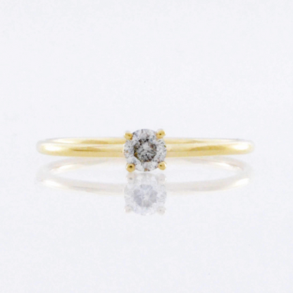 14Kt Gold 0.20 Ct Lab Grown Diamond Ring