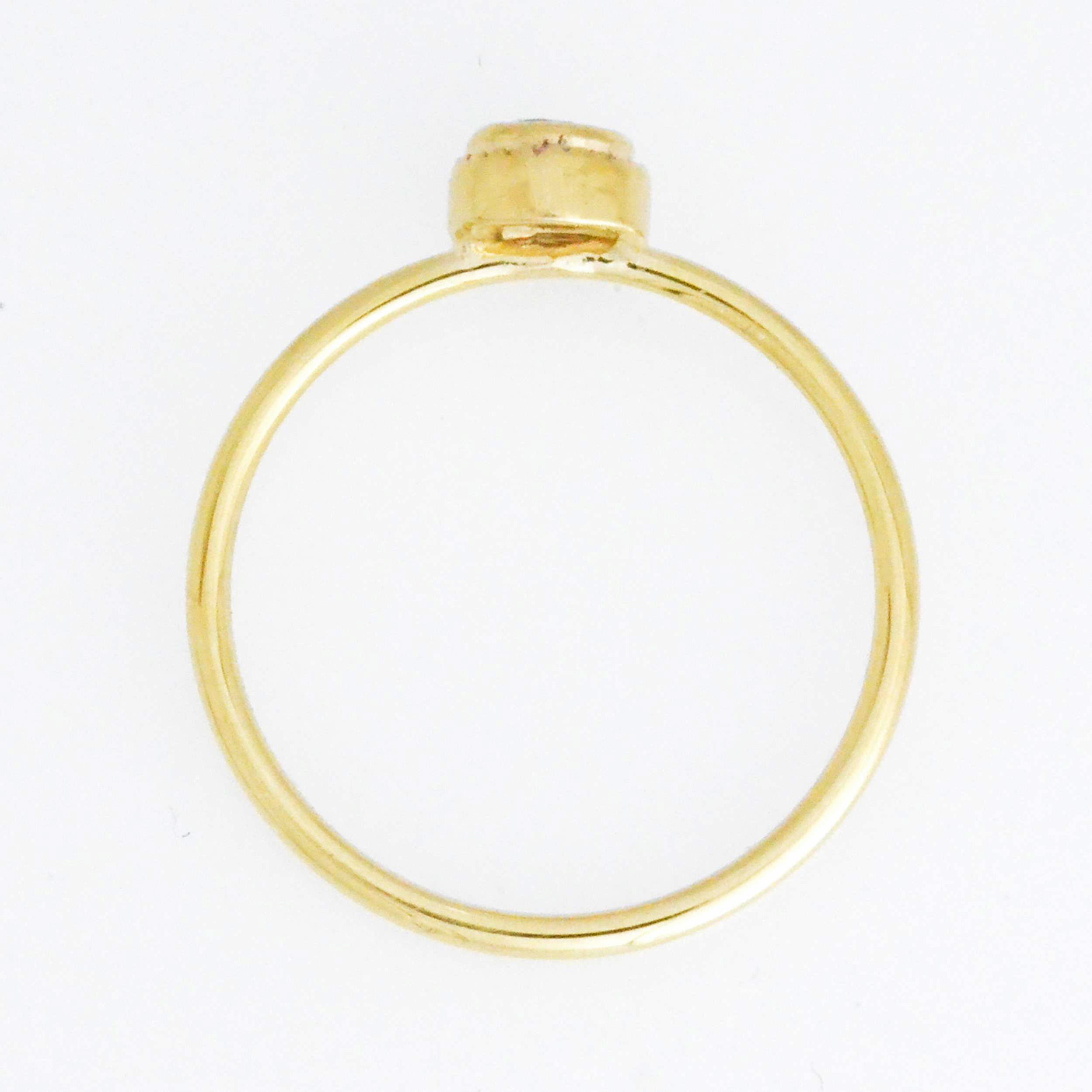 14Kt Gold 0.15 Ct Genuine Natural Diamond Bezel Ring