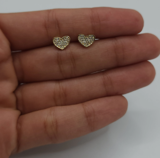 14Kt Gold 0.20 Ct Genuine Natural Diamond Cluster Earrings