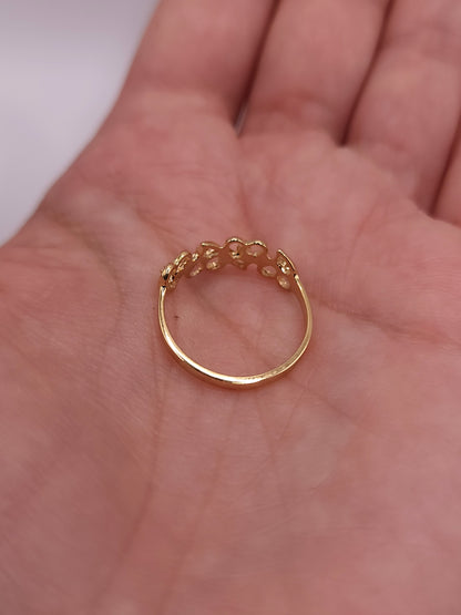 14Kt Gold Genuine Natural Diamond Heart Ring