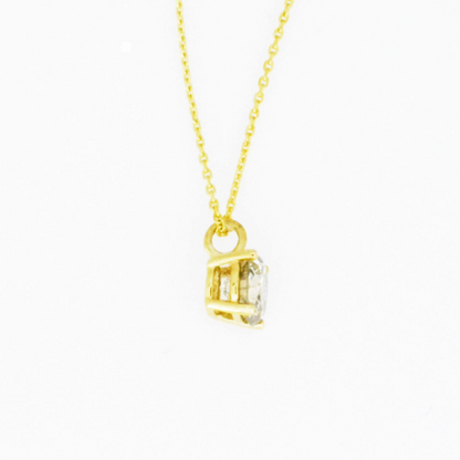 14Kt Gold 0.40 Ct Lab Created Diamond Pendant Necklace