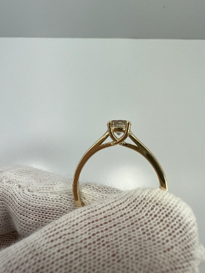 14Kt Gold 0.60 Ct Lab Created Diamond Ring