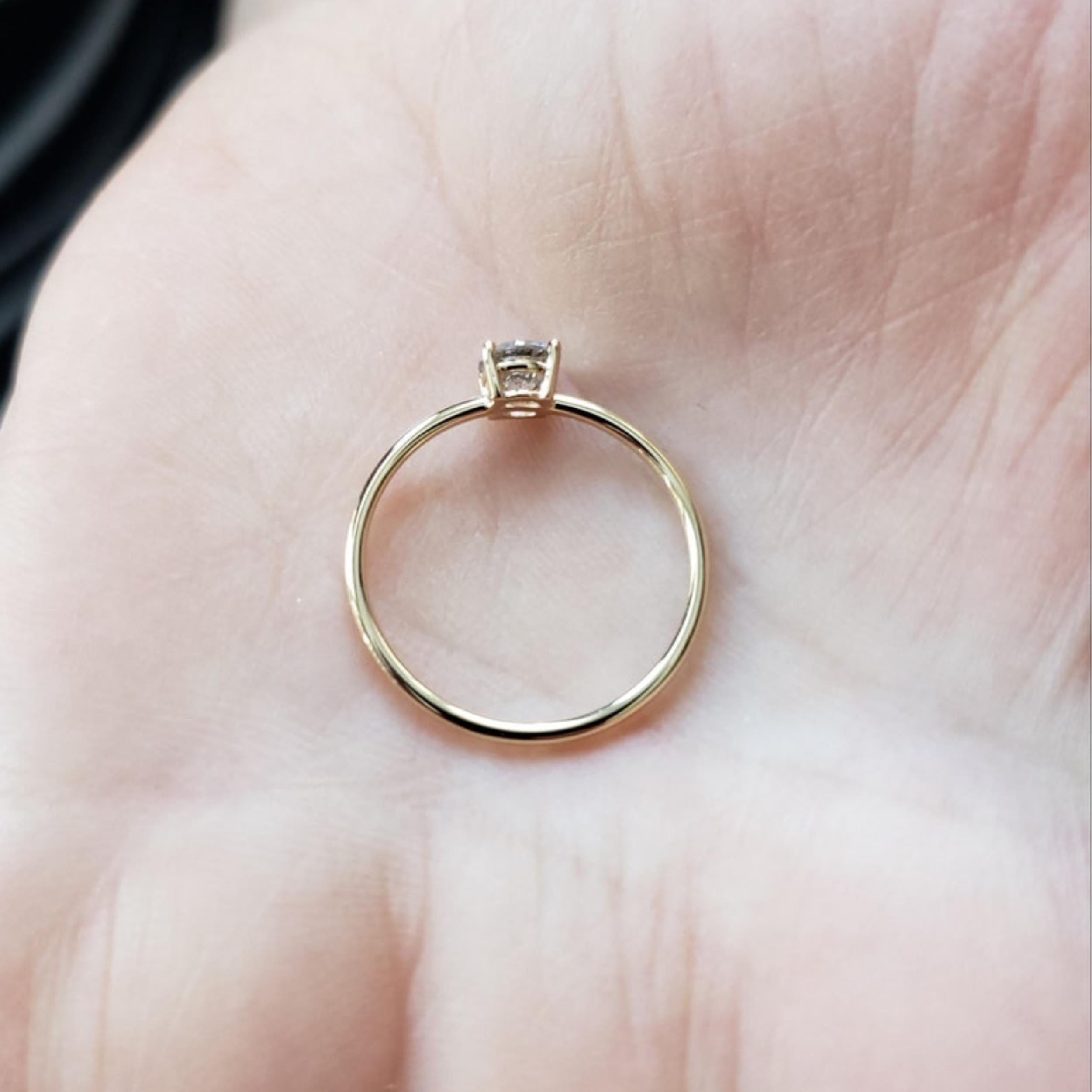 14Kt Gold 0.40 Ct Genuine Natural Diamond Ring