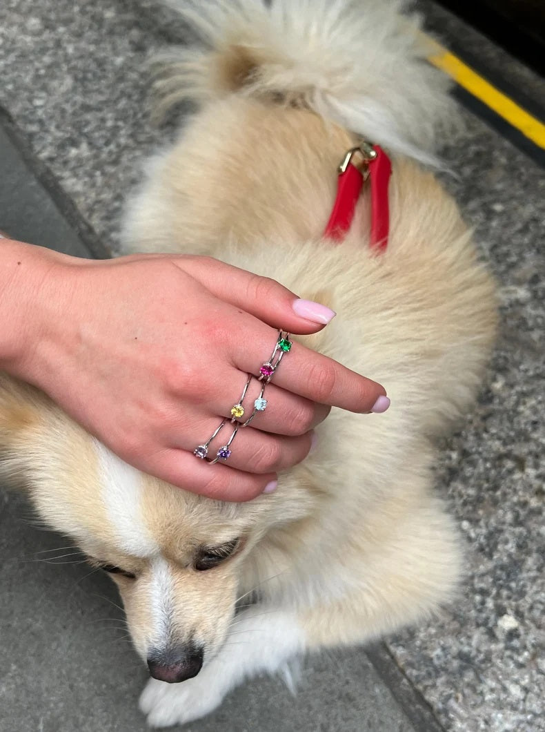 14Kt Gold Ruby Round Ring