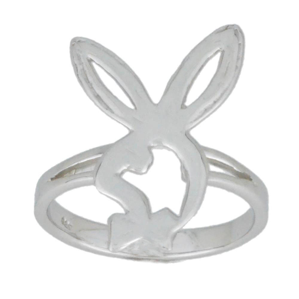 Playboy Bunny Ring .925 Sterling Silver