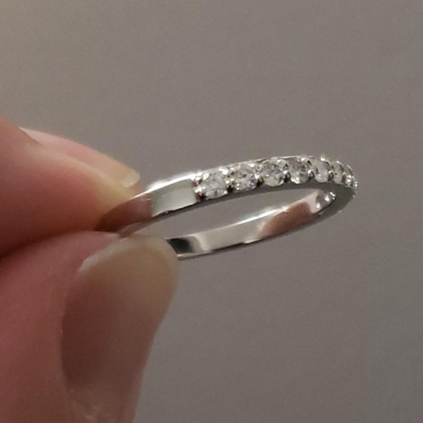 14Kt Gold 0.33 Ct Diamond Half Eternity Wedding Band