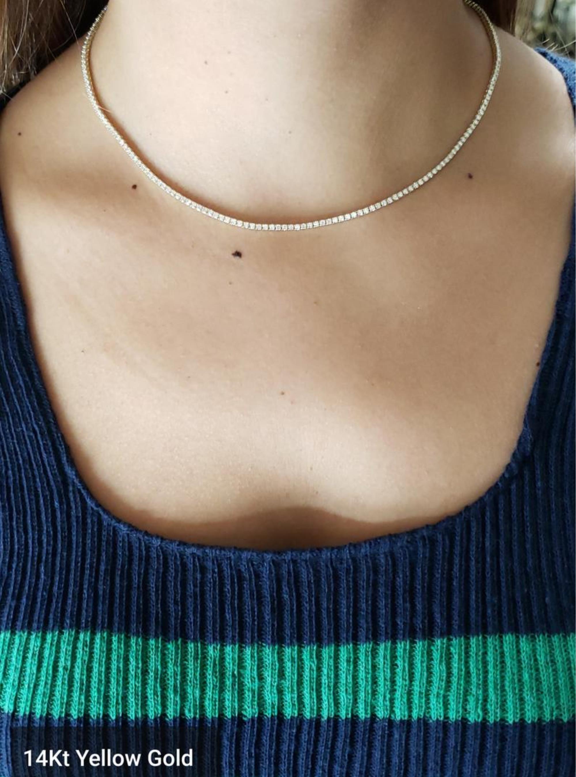 16 diamond tennis necklace Clearance